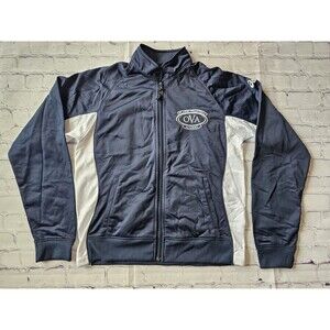 ASICS OVA Orlando Volleyball Academy Full Zip Jacket Navy White Medium Semi-Fitt